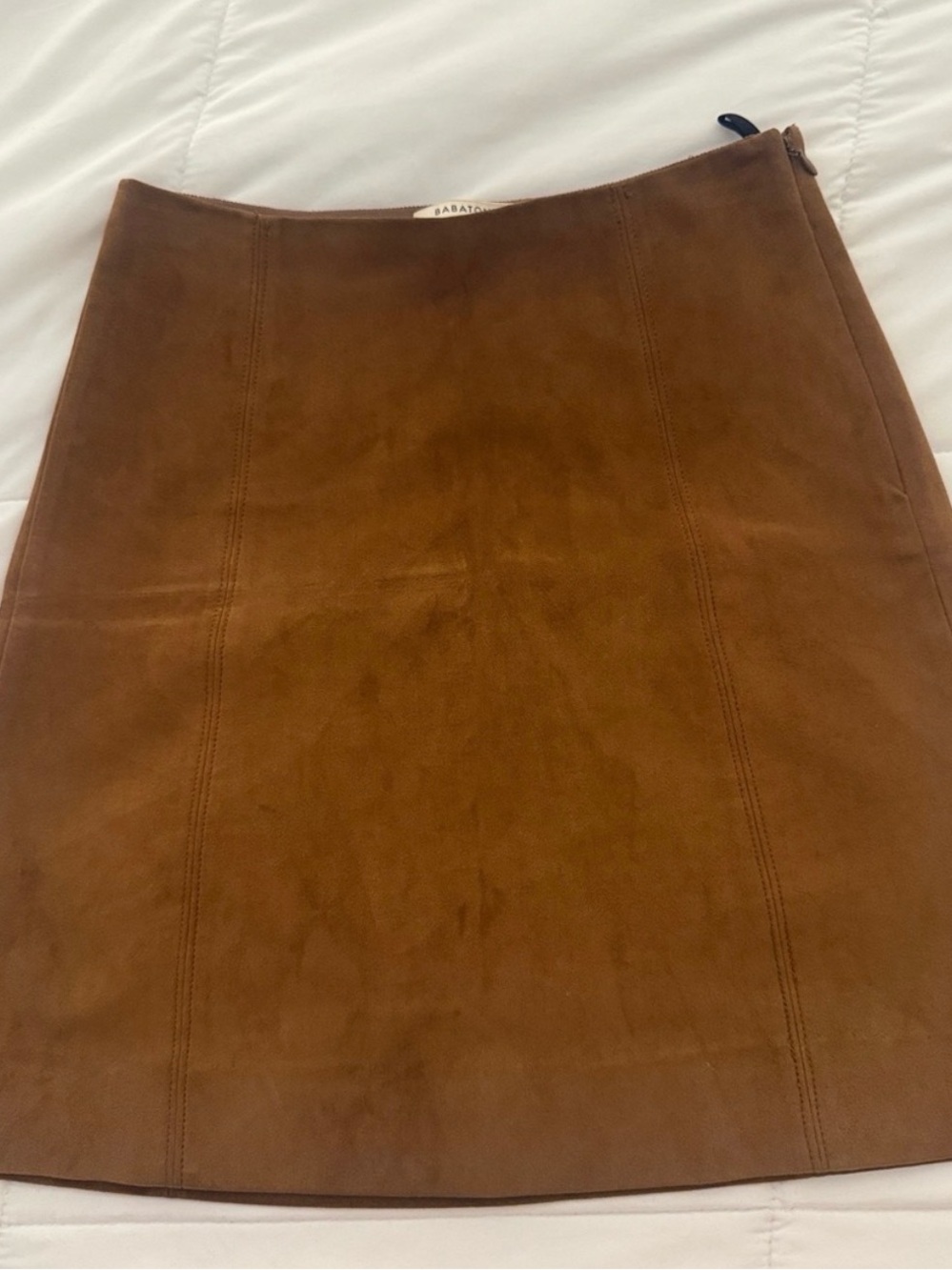 ARITZIA BABATON Brown Suede A-Line Skirt